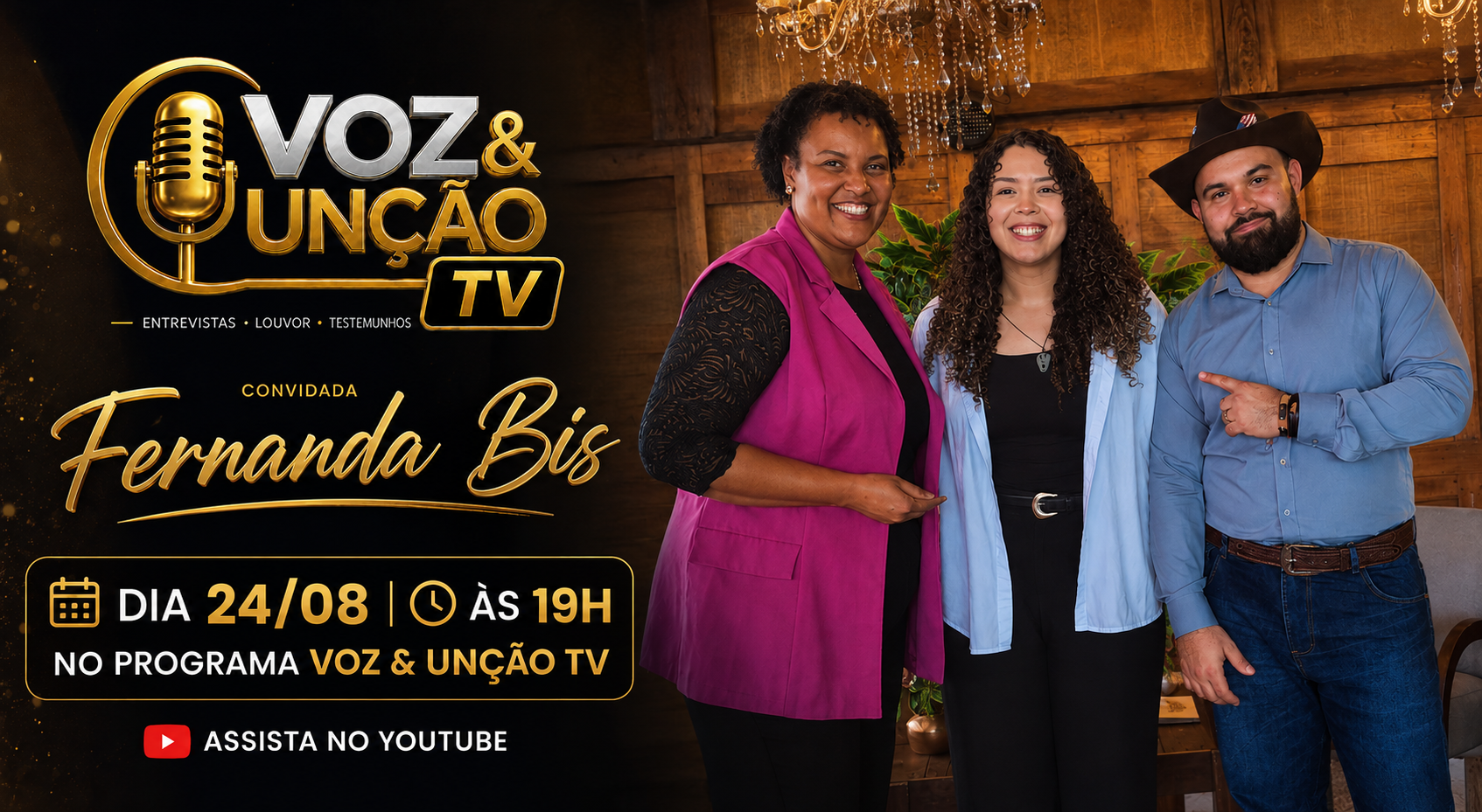Voz e Unção TV - Toda segunda
